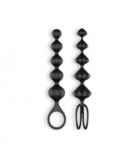 LOVE BEADS 2 PIECE SET SATISFYER BLACK