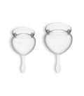 FEEL GOOD 2 MENSTRUAL CUPS SET SATISFYER CLEAR