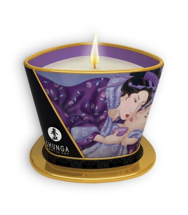 12 PACK SHUNGA LIBIDO MASSAGE CANDLE EXOTIC FRUITS 170ML