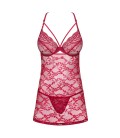 OBSESSIVE IVETTA BABYDOLL AND THONG RED