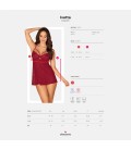 OBSESSIVE IVETTA BABYDOLL AND THONG RED