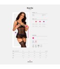 OBSESSIVE HEARTIA CORSET AND THONG BLACK