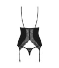 OBSESSIVE DIYOSA CORSET AND THONG BLACK