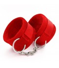 ALGEMAS DE VELCRO TOUGH LOVE COM CORRENTE DE 40CM EXTRA CRUSHIOUS VERMELHAS