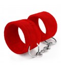 ALGEMAS DE VELCRO TOUGH LOVE COM CORRENTE DE 40CM EXTRA CRUSHIOUS VERMELHAS