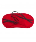 2 SATIN BLINDFOLDS CRUSHIOUS BLACK & RED