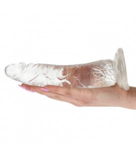 DILDO REAL RAPTURE EARTH FLAVOUR 7'' TRANSPARENTE