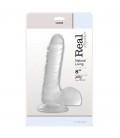 DILDO REAL RAPTURE FIRE PASSION 8'' TRANSPARENTE