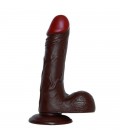 DILDO REALÍSTICO REAL RAPTURE FIRE PASSION 8'' NEGRO