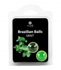 BOLAS LUBRICANTES BESABLES BRAZILIAN BALLS SABOR A MENTA 2 x 4GR