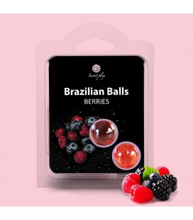 KISSABLE LUBRICANT BALLS FOREST FRUITS FLAVOUR 2 x 4GR