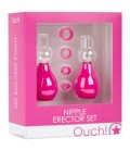 KIT SUCCIONADOR DE PEZONES NIPPLE ERECTOR SET ROSA