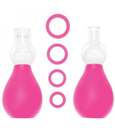 KIT SUCCIONADOR DE PEZONES NIPPLE ERECTOR SET ROSA