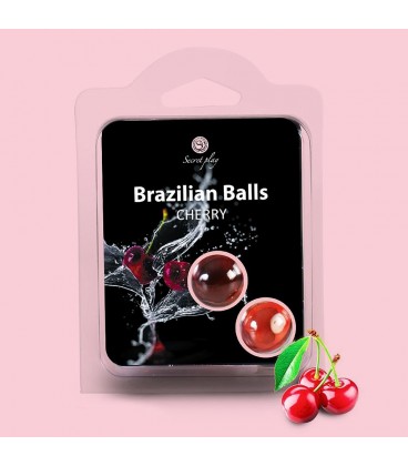 BOLAS LUBRICANTES BESABLES BRAZILIAN BALLS SABOR A CEREZA 2 x 4GR