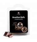 KISSABLE LUBRICANT BALLS CHOCOLATE FLAVOUR 2 x 4GR