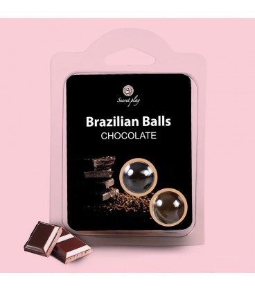 BOLAS LUBRICANTES BESABLES BRAZILIAN BALLS SABOR A CHOCOLATE 2 x 4GR