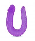 CRUSHIOUS DEEP DIVER DOUBLE DILDO WITH ANAL LUBRICANT 50ML PURPLE