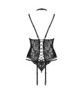 OBSESSIVE RAQUELIA CORSET AND THONG BLACK