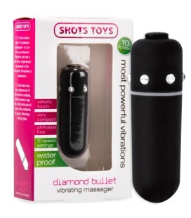 BALA VIBRADORA DIAMOND BULLET NEGRA