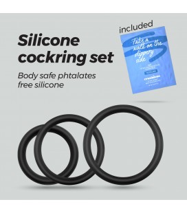 BANDOLEROS CONJUNTO DE ANÉIS DE SILICONE PARA O PÉNIS CRUSHIOUS