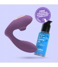 ESTIMULADOR RECARGABLE MOANSTAR CON REGALO DE LUBRICANTE A BASE DE AGUA CRUSHIOUS