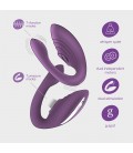 VIBRADOR RECARGABLE CON MANDO PLEASURISER Y REGALO DE LUBRICANTE A BASE DE AGUA CRUSHIOUS