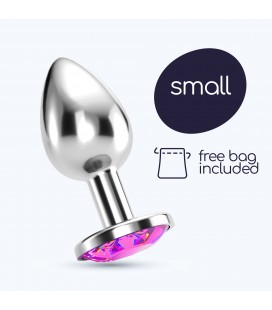 CRUSHIOUS BIJOU ANAL JEWEL PLUG PINK SMALL WITH FREE VELVETY BAG