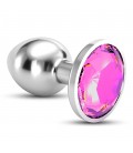 CRUSHIOUS BIJOU ANAL JEWEL PLUG PINK MEDIUM WITH FREE VELVETY BAG