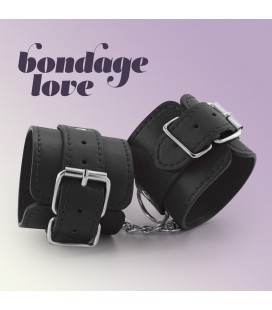 ALGEMAS DE COURO BONDAGE LOVE CRUSHIOUS PRETAS