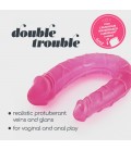 DOUBLE TROUBLE DOUBLE DILDO CRUSHIOUS PINK