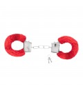 LOVE CUFFS FURRY HANDCUFFS CRUSHIOUS RED