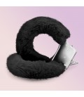 LOVE CUFFS FURRY HANDCUFFS CRUSHIOUS BLACK