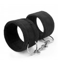 TOUGH LOVE VELCRO HANDCUFFS WITH EXTRA 40CM CHAIN CRUSHIOUS BLACK