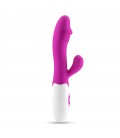 VIBRADOR COM ESTIMULADOR DE CLITÓRIS LOLLIPOP E LUBRIFICANTE À BASE DE ÁGUA INCLUÍDO CRUSHIOUS