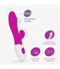 VIBRADOR CON ESTIMULADOR DE CLÍTORIS LOLLIPOP Y LUBRICANTE DE BASE AGUA INCLUIDO CRUSHIOUS