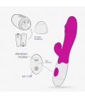 VIBRADOR CON ESTIMULADOR DE CLÍTORIS LOLLIPOP Y LUBRICANTE DE BASE AGUA INCLUIDO CRUSHIOUS