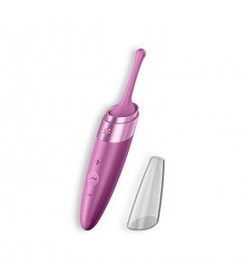 VIBRADOR TWIRLING DELIGHT SATISFYER BORDEAUX