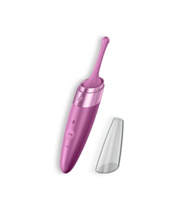 VIBRADOR TWIRLING DELIGHT SATISFYER BORDEAUX