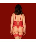 QUEEN SIZE OBSESSIVE BLOSSMINA CORSET AND THONG