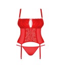 QUEEN SIZE OBSESSIVE BLOSSMINA CORSET AND THONG