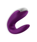 VIBRADOR DOUBLE FUN COM APP SATISFYER ROXO