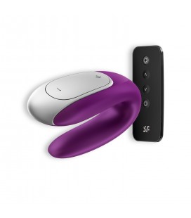 VIBRADOR DOUBLE FUN CON APP SATISFYER MORADO