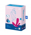 ESTIMULADOR DO PONTO-G E ANAL TOP SECRET + COM APP SATISFYER ROSA