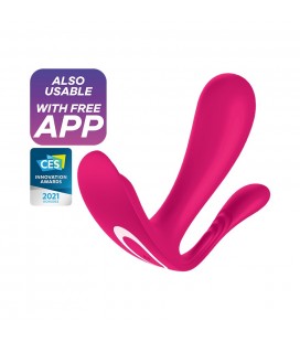 ESTIMULADOR DO PONTO-G E ANAL TOP SECRET + COM APP SATISFYER ROSA