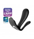 ESTIMULADOR DEL PUNTO-G Y ANAL TOP SECRET + CON APP SATISFYER NEGRO