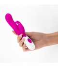 VIBRADOR COM ESTIMULADOR DE CLITÓRIS JIGGLIE E LUBRIFICANTE À BASE DE ÁGUA INCLUÍDO CRUSHIOUS