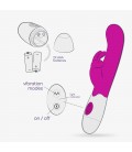 VIBRADOR COM ESTIMULADOR DE CLITÓRIS JIGGLIE E LUBRIFICANTE À BASE DE ÁGUA INCLUÍDO CRUSHIOUS