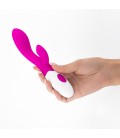 VIBRADOR CON ESTIMULADOR DE CLÍTORIS CHERIE Y LUBRICANTE DE BASE AGUA INCLUIDO CRUSHIOUS