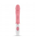 VIBRADOR CON ESTIMULADOR DE CLÍTORIS MOCHI ROSA Y LUBRICANTE DE BASE AGUA INCLUIDO CRUSHIOUS