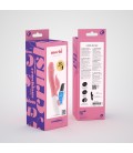 VIBRADOR CON ESTIMULADOR DE CLÍTORIS MOCHI ROSA Y LUBRICANTE DE BASE AGUA INCLUIDO CRUSHIOUS